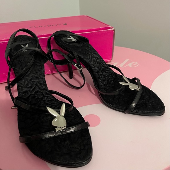 PLAYBOY Shoes - SOLD Leather Playboy Stiletto Heels / Sandals